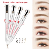 4pcs in 1 eye eyebrow tattoo pen eyebrow pencil makeup lasting waterproof cosmetics for eyebrows drawing maquiagem t1247