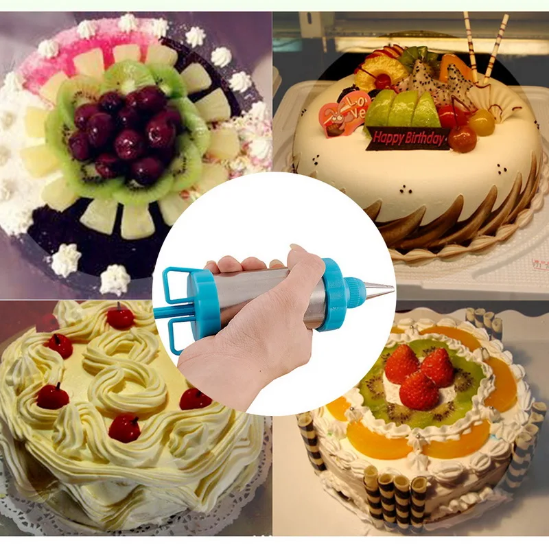 Набор для украшения торта набор шприцов крема насадки выпечки принадлежностей