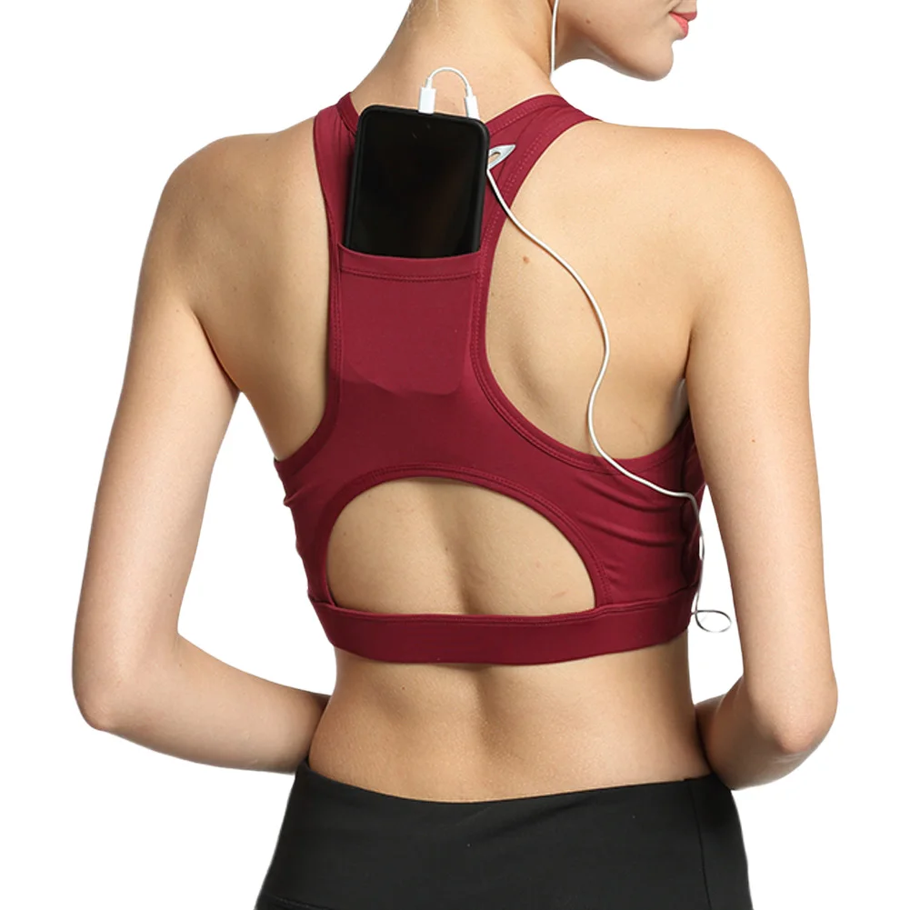 Женское Спортивное нижнее белье женское однотонное портативный мобильный
