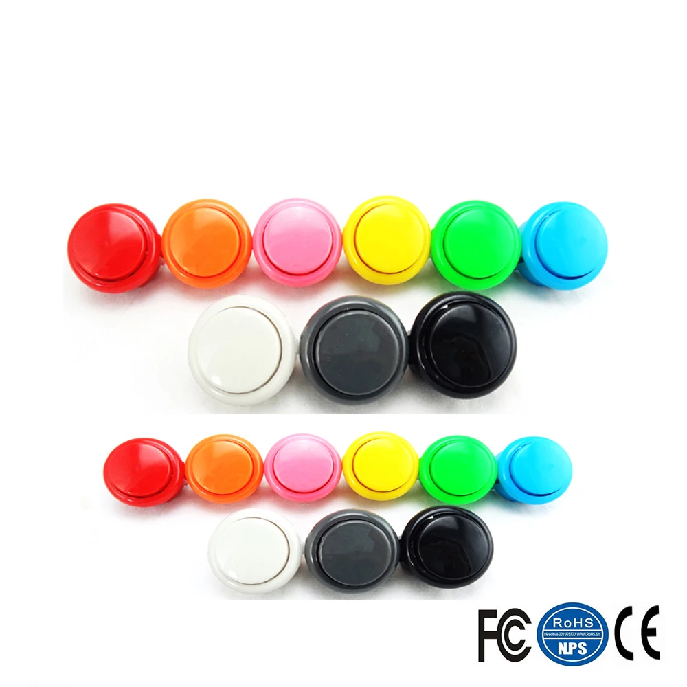 20 шт копия Sanwa 30 мм Кнопка высокого качества многоцветный красный оранжевый