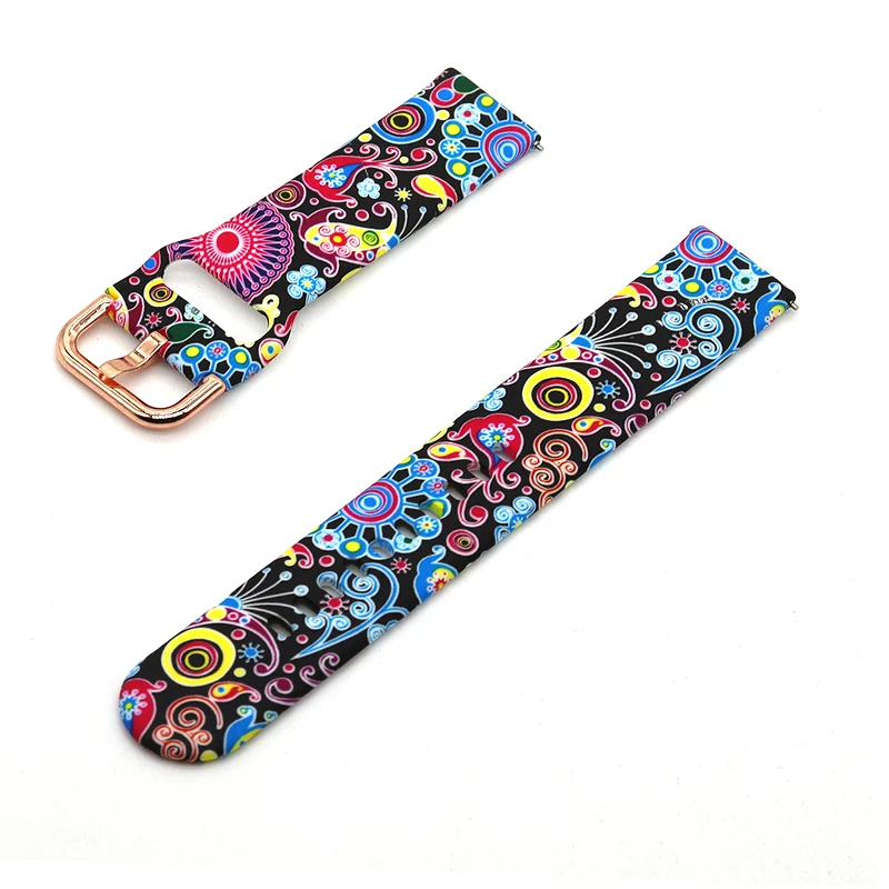 20mm Silicone Strap For Samsung Galaxy watch 4 3 41mm/Active 2 40mm/42mm Gear S3 Frontier Bracelet Huawei GT/2/2e Watchbands