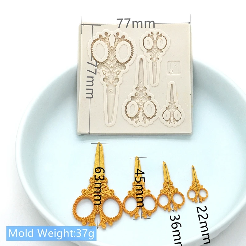 Инструменты для ножниц 3D силиконовая форма помадки украшения тортов детский