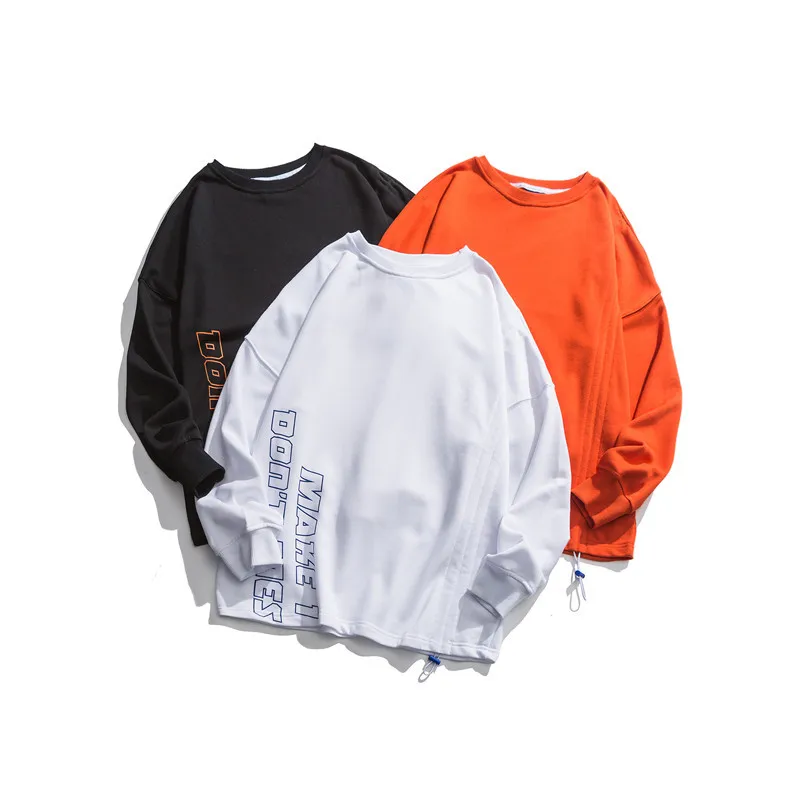 

Techwear Letter Print Casual Hoodies Sweatshirts Men Pullover Black Japan Style Fashiosn Oversized Hip Hop Male White Streetwear