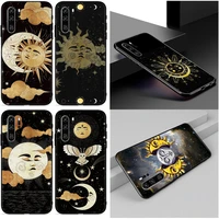 sun moon stars sparkle phone case for huawei p30 pro lite coque soft tpu funda
