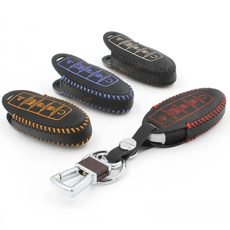 

Car Key Bag buttons OEM 2016-2020 For Infiniti Genuine Leather Car Key bag case car accessories