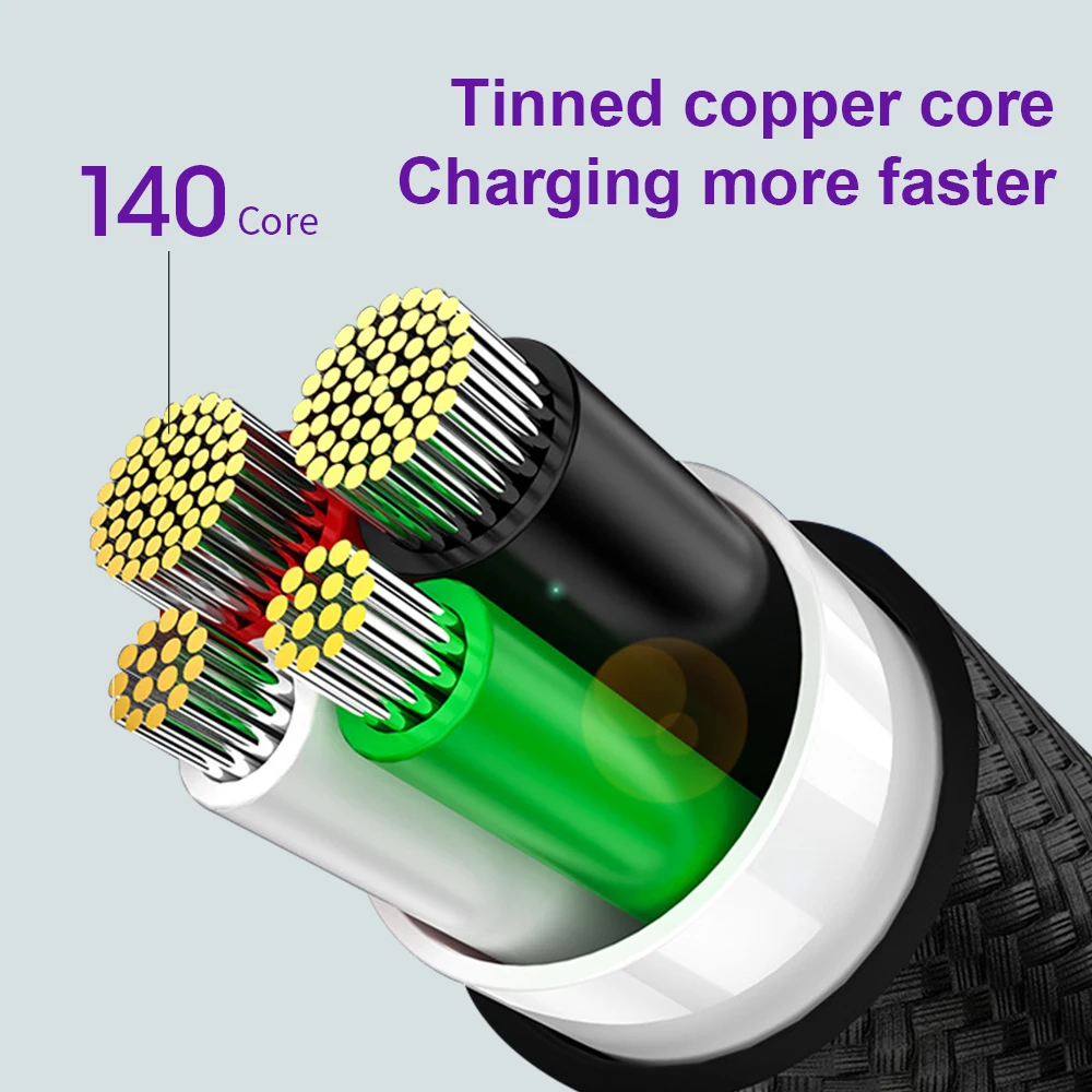 5A Magnetic Cable Micro USB Type C Super Fast Charging Micro usb Type-C Magnet Charger USB C For iPhone 12 Huawei USB Cable