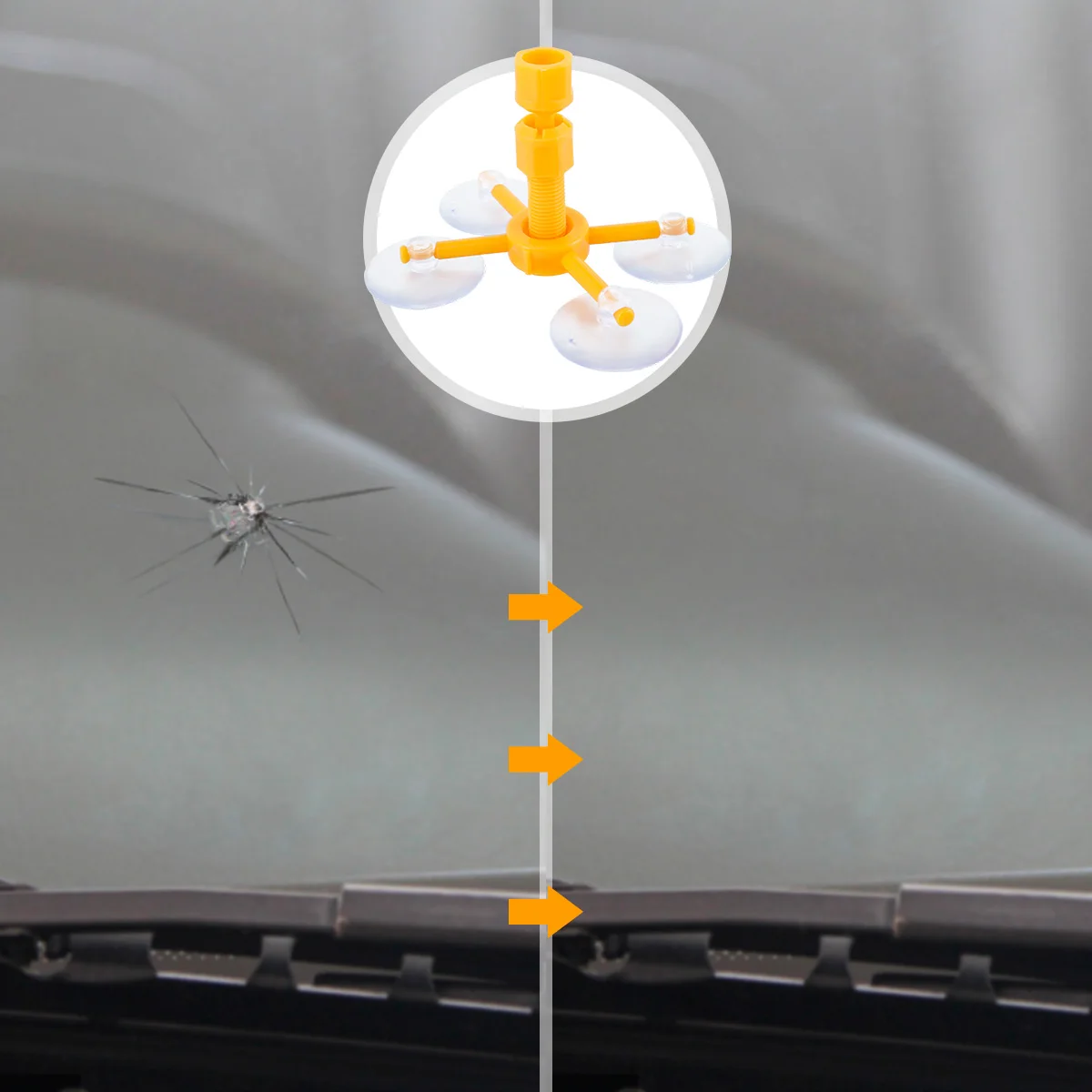 Набор для ремонта лобового стекла автомобиля смола удаления царапин и трещин на