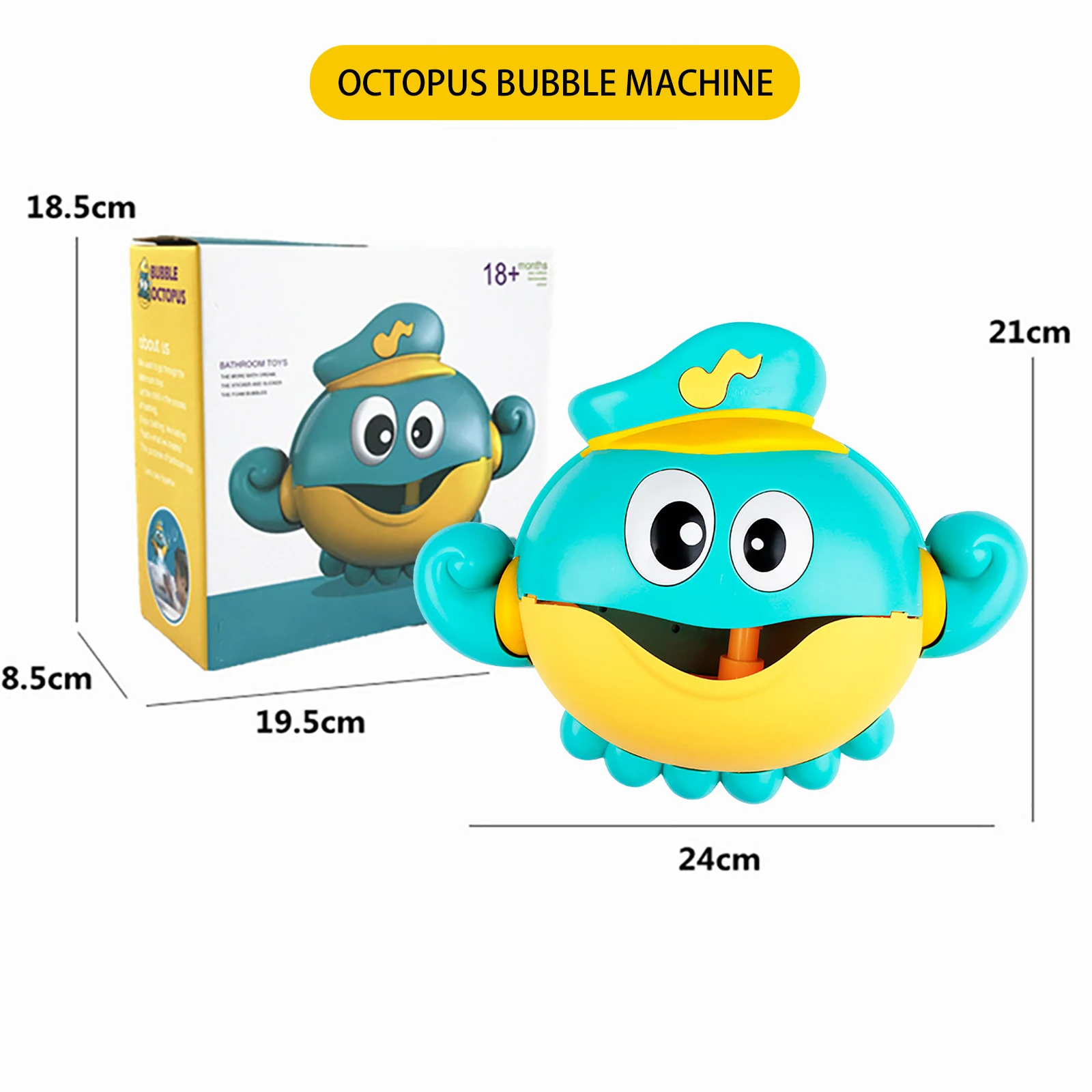 

Bubble Machine Baby Bath Toy Cute Octopus Music Kids Bath Toy Bathtub Soap Automatic Bubble Maker Baby Bathroom Toy Child Gift