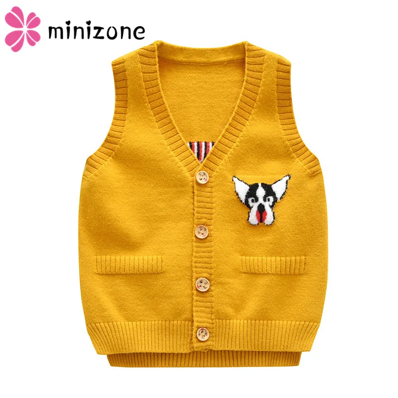Детский кардиган для мальчиков жилет Новинка 2019 года сезон осень зима вязаный с