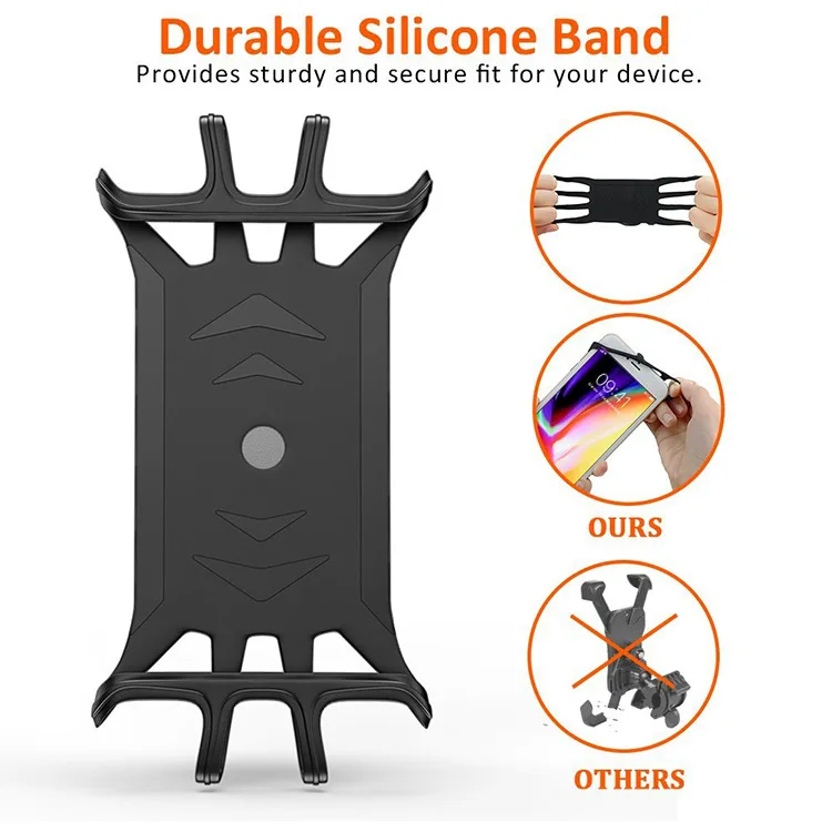 

Gps Bracket Universal Bicycle Silicone Mobile Phone Stand Mountain Bike Holder Suitable for Iphone Samsung for All Mobile Phone