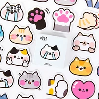 cartoon cat hand account boxed sticker diary scrapbooking diy stationery album laptop label mobile %e2%80%8bsealing decorate sticker