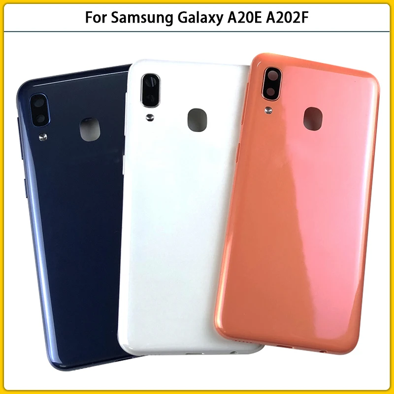 

10PCS New For Samsung Galaxy A20E A202 A202F Battery Back Cover Rear Door A20E Plastic Panel Housing Case Camera Lens Replace