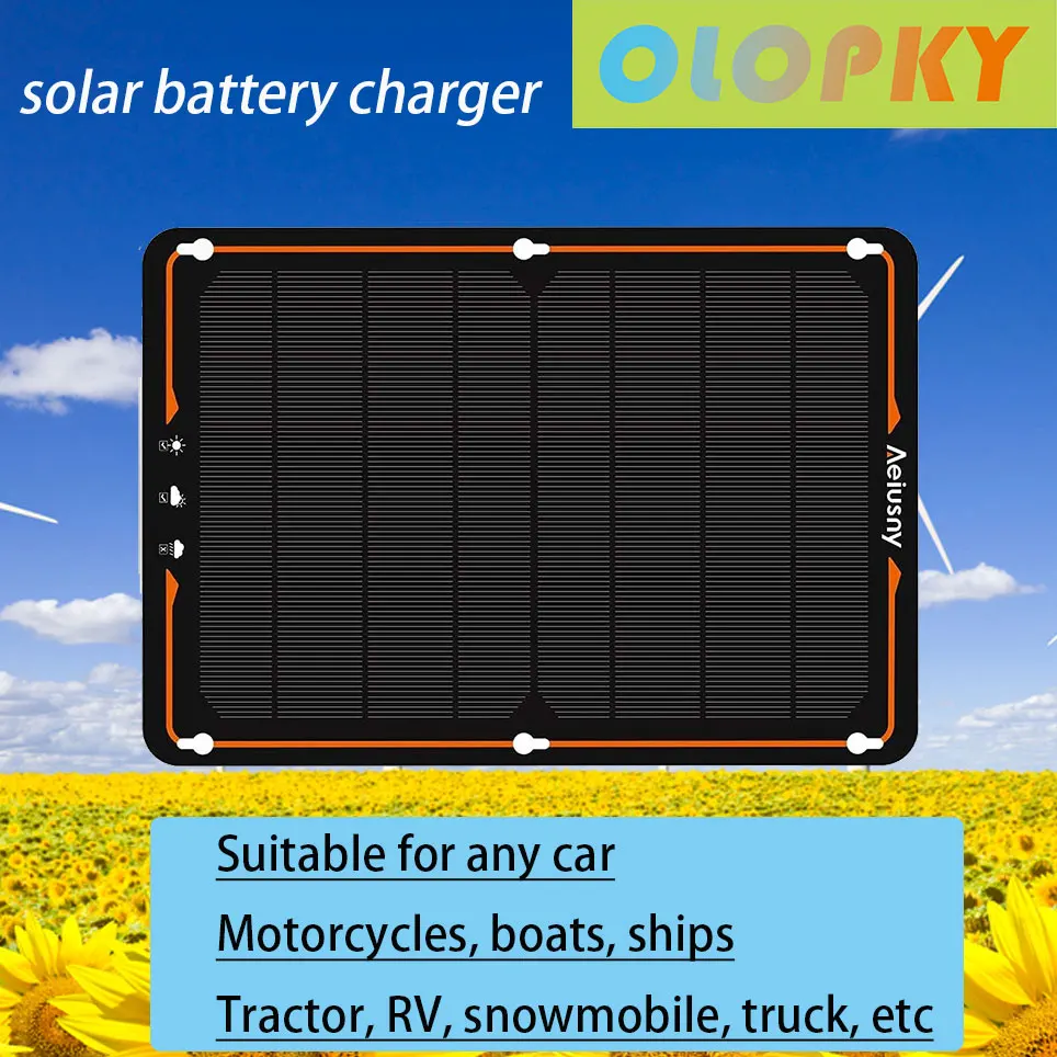 

2021 10 Вт 12 В солнечная панель бортовое зарядное устройство, портативная солнечная панель, комплект для непрерывной зарядки