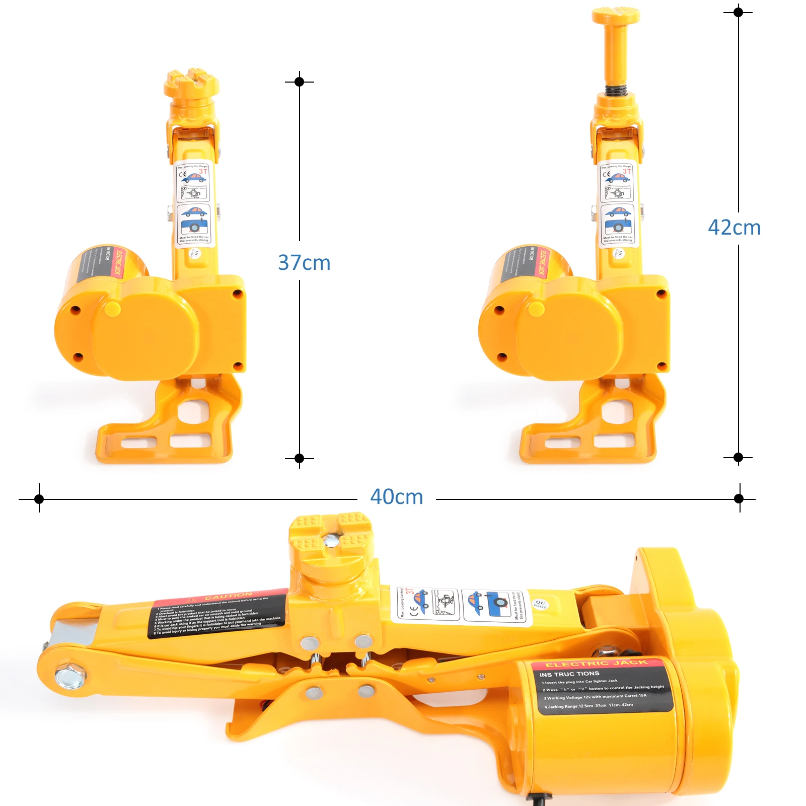 

3Ton 12V DC Automotive Car Electric Jack Lifting SUV Van Garage and Emergency Equipment Auto Electric Jack