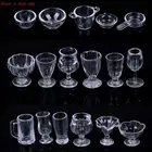 1:12 Миниатюрная игрушка для кукольного домика 17 шт.лот мини тарелка чашка миска посуда набор игрушек кукольная еда кухонные аксессуары для гостиной