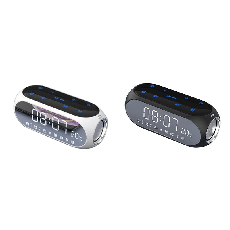 

Портативные домашние настольные часы, Беспроводная Bluetooth колонка, мобильный компьютер, цифровое радио, мини Будильник, динамик