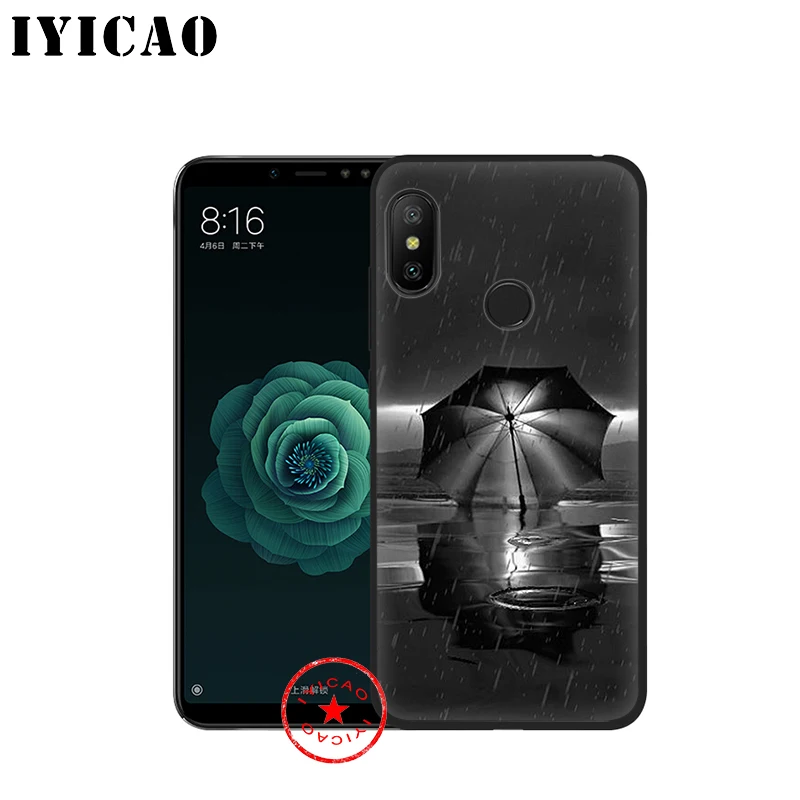 IYICAO красный зонт арт мягкий чехол для Xiaomi mi A3 A2 A1 8 Lite 9 Se макс 3 F1 5X6X6 CC9 CC9e 9T Pro |