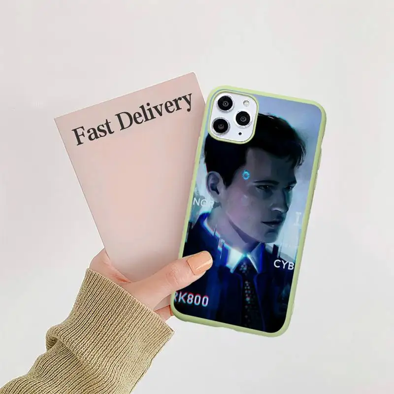 

Detroit Become Human Phone Case Candy Color for iPhone 11 12 mini pro XS MAX 8 7 6 6S Plus X 5S SE 2020 XR