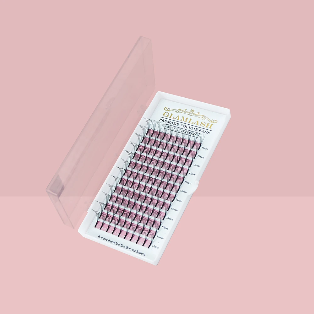 Ресницы GLAMLASH 2D3D4D5D6D с длинным стержнем готовые русские ресницы для объема