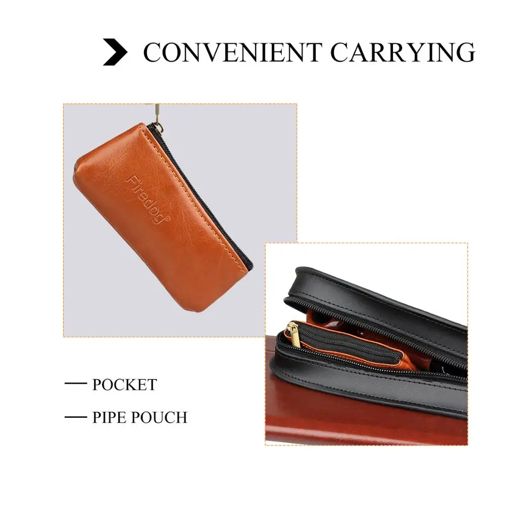 FIREDOG портативный чехол для курения табака из натуральной кожи с одной