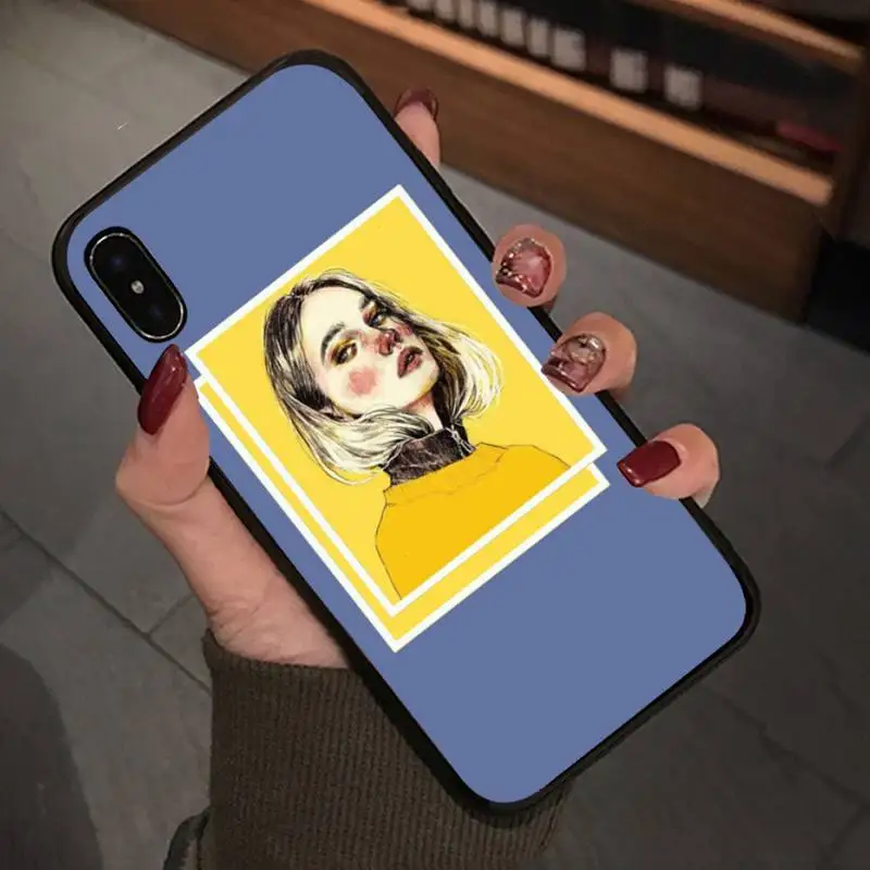 Отличный эстетический арт розовый желтый чехол Роскошный для Iphone Se2020 7 8 Plus X Xs Max Xr