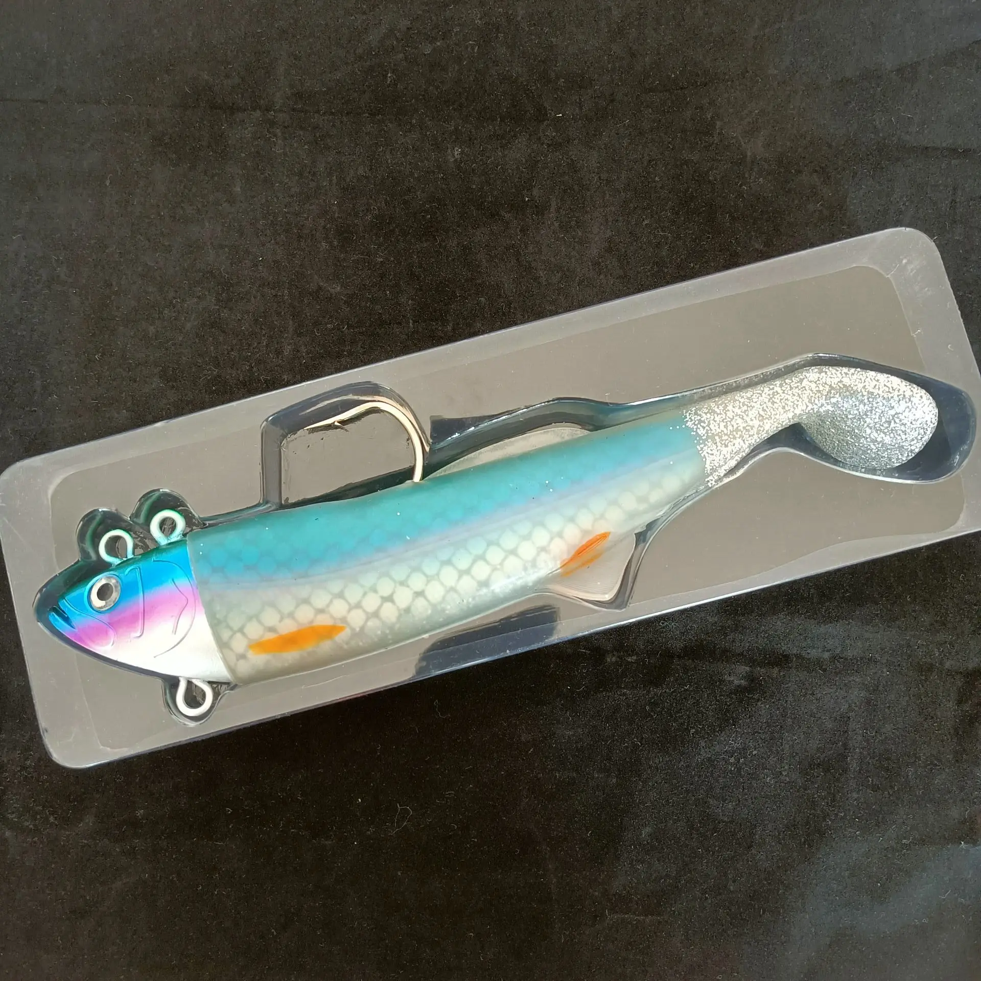 

HOOFISH 1PCS Big Size Lead Head Soft Fishing Lure 26cm 440g Deep Sea Fishing Lures Artificial Soft Bait Lure Fishing