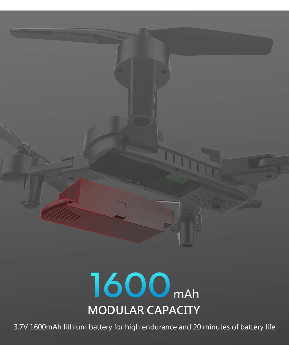 L107 Дрон 4K 2,4G wifi FPV с широкоугольным двойным HD Вертолет камеры игрушка 20 минут долгое время полета складной портативный