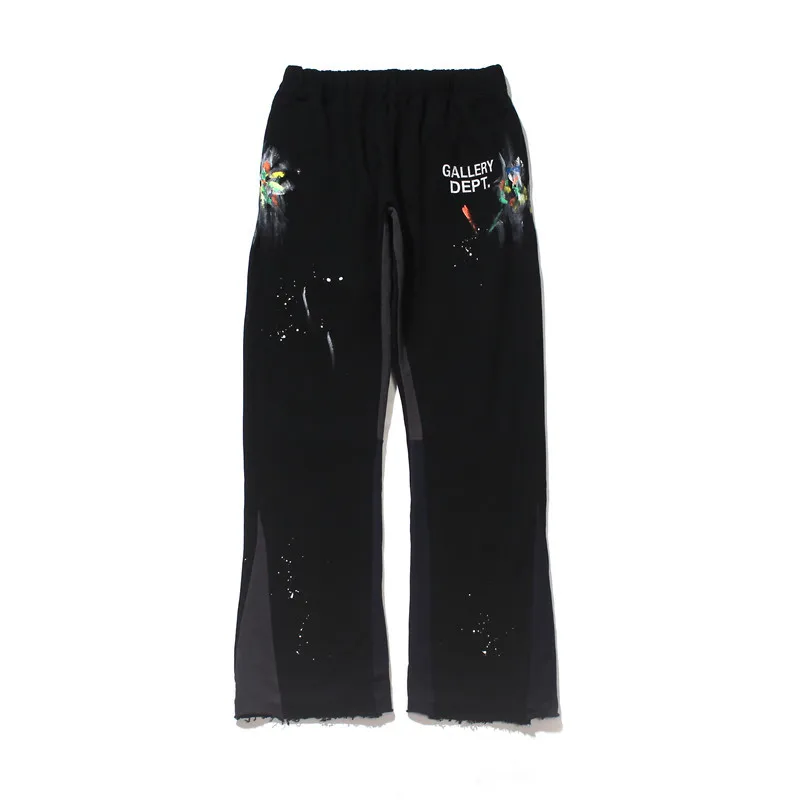 

Gallery dept casual pants splashing ink graffiti printing loose sports pants