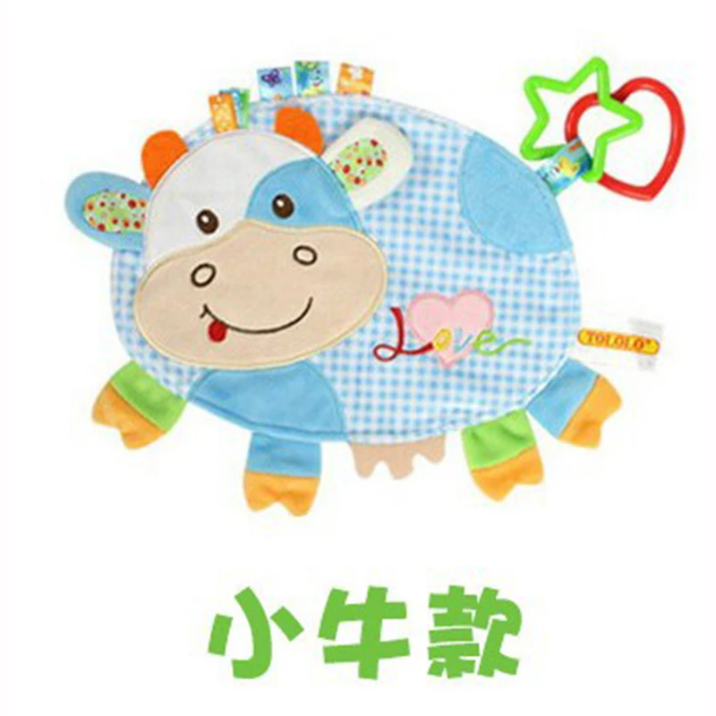 

Baby Clam Plush Comfort Doll Label Towel Rattles Bb Device Multifunctional Toys Baby Towel M0247