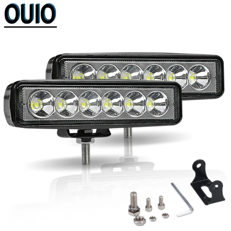 18W Светодиодный рабочий светильник 12V LED пятно света Бар Offroad автомобилей головной