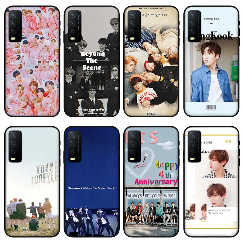 

Handsome idol group Black silicone Phone case for vivo y20 y30 y50 y53 y52 y31 y53 Y18 Y19 Y15 Y12 Y51 Y85 Y97 Y70s Y12 Y11 case