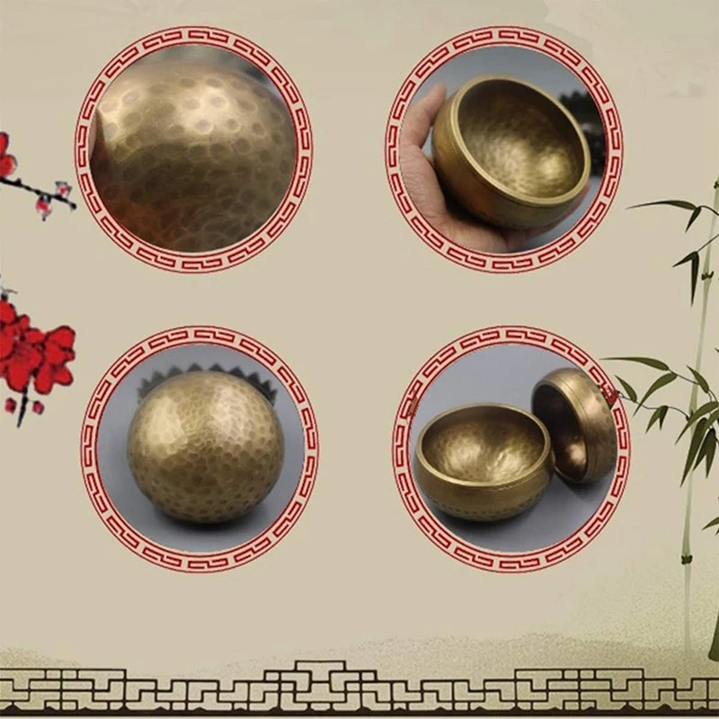 

Nepal Tibet Buddha Sound Bowl Yoga Meditation Chanting Bowl Brass Handicraft Music Therapy Tibetan Singing Bowl