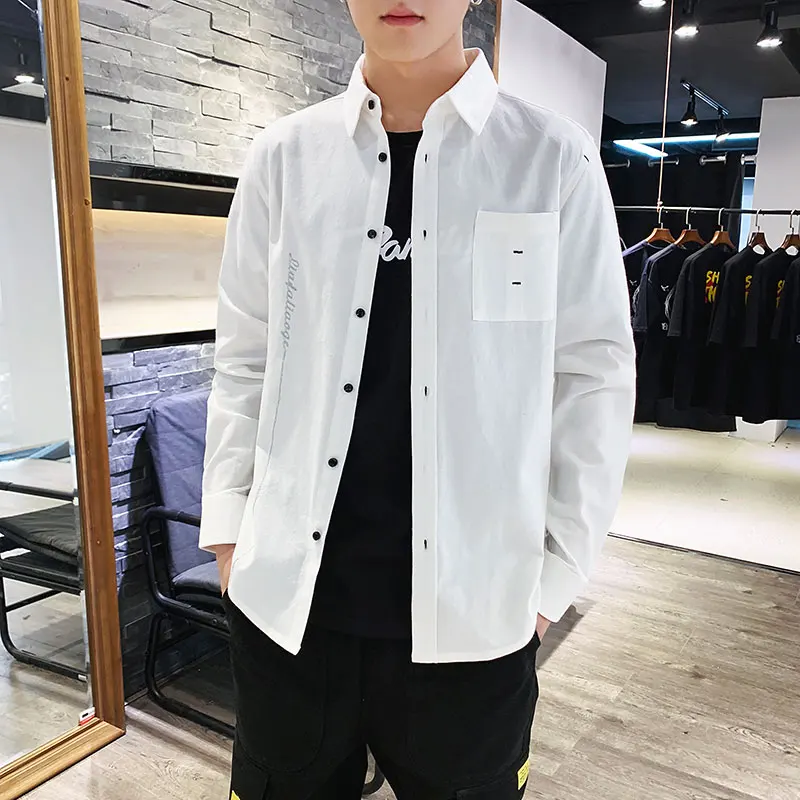 

Men's Shirt Long Sleeve Solid Formal Cotton Thin Men Shirt 5xl French Cuff Slim Fit Office Men Button Down Collar Shirts HH50CS