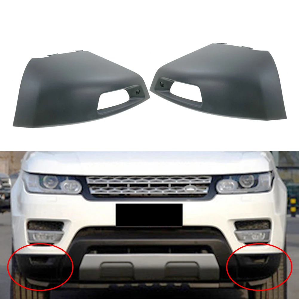 

2Pcs Car Front Bumper Face Bar End Extension Left+Right For Land Rover Range Rover Sport L494 2014 2015 2016 2017 Primer Cover