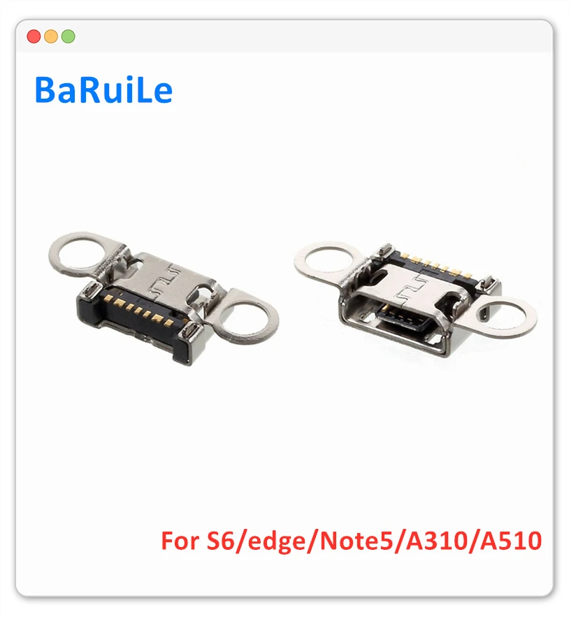Разъем для зарядки BaRuiLe 20 шт. Samsung A310F A510F S6 edge G928 Note5 N920 разъем Micro USB док