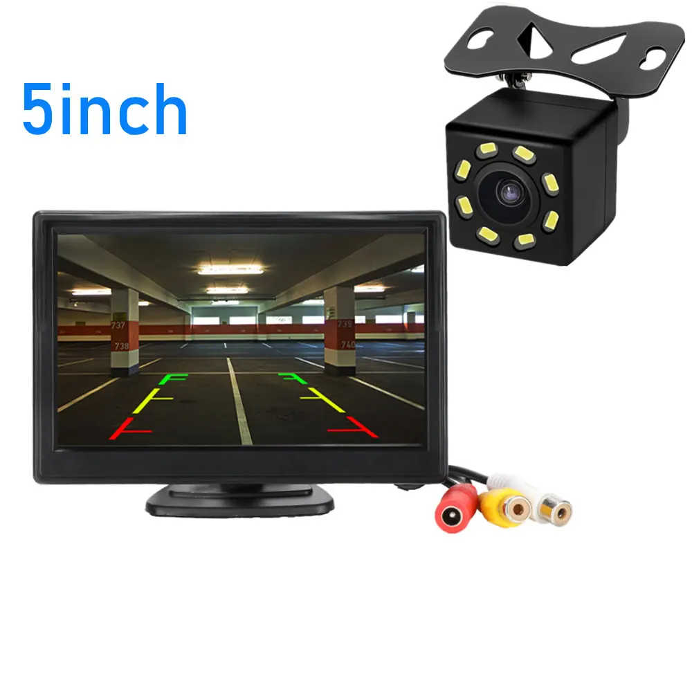 5inch camera Автомобильный монитор 4,3 или 5 дюймов TFT lcd камера заднего вида IR универсальное зеркало парковочные системы для Chevrolet: Cruze/Epica/Aveo/Malibu - Цвет: 5inch camera