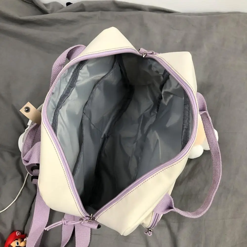 

Classic Fashion Waterproof Women Backpack For Teenager Kawaii Girl Student Mini College Black Cute School Bag Mochila Rucksack