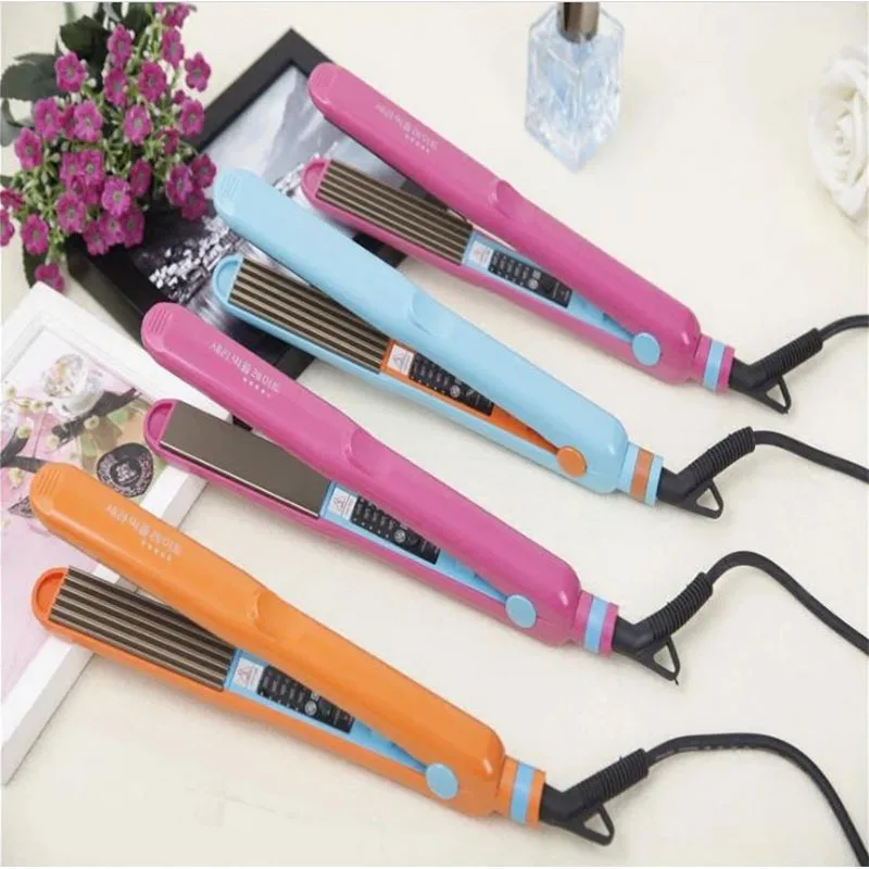 Электрический Выпрямитель для волос из фанеры устройство завивки кукурузного