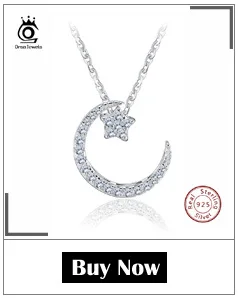 ORSA JEWELS модное 925 пробы серебряное круглое ожерелье с подвеской s 44 см для женщин Настоящее серебряное ожерелье ювелирный подарок SN04