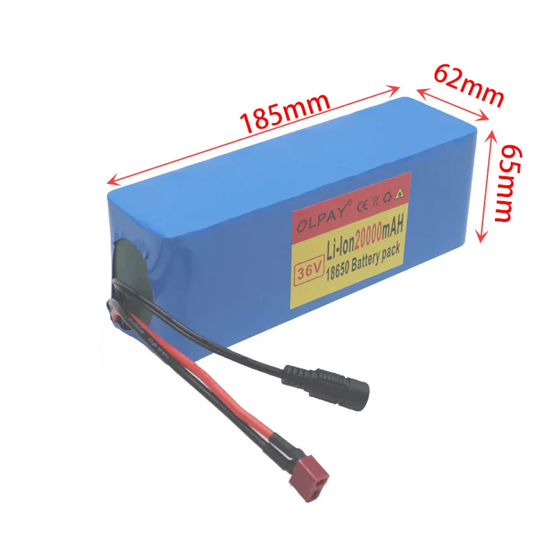 10S3P 36V 20Ah 500W high power capacity 42V 18650 lithium battery pack 20000mAh electric bicycle scooter BMS | Электроника