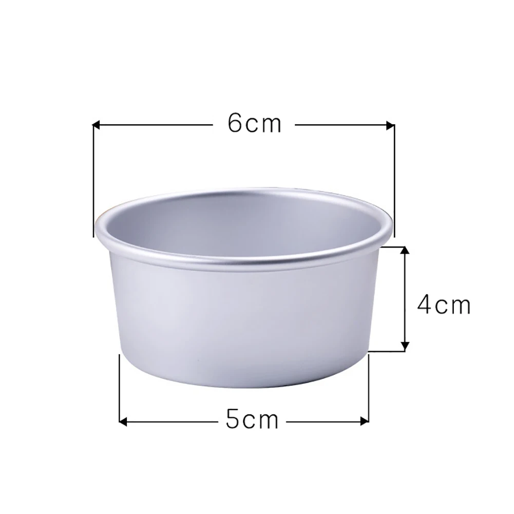 

1/3Pcs Aluminum Alloy Round Chiffon Cake Pan With Removable Bottom Aluminum Alloy Chiffon Cake Mold DIY Mold Baking Tool