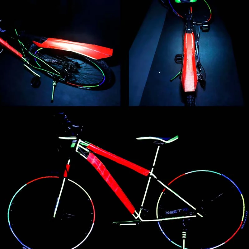 Велосипедные спицы клейкая лента наклейки 100*5 см ночная безопасность