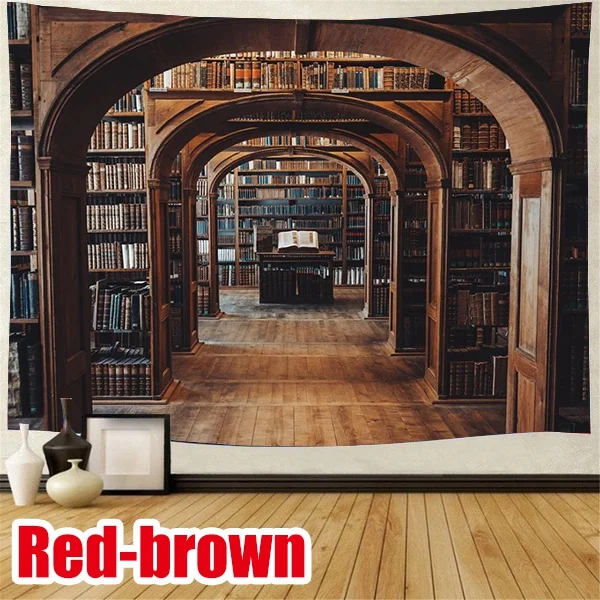 Шикарная книга запах настенный гобелен украшения Северная Америка 3D постельное
