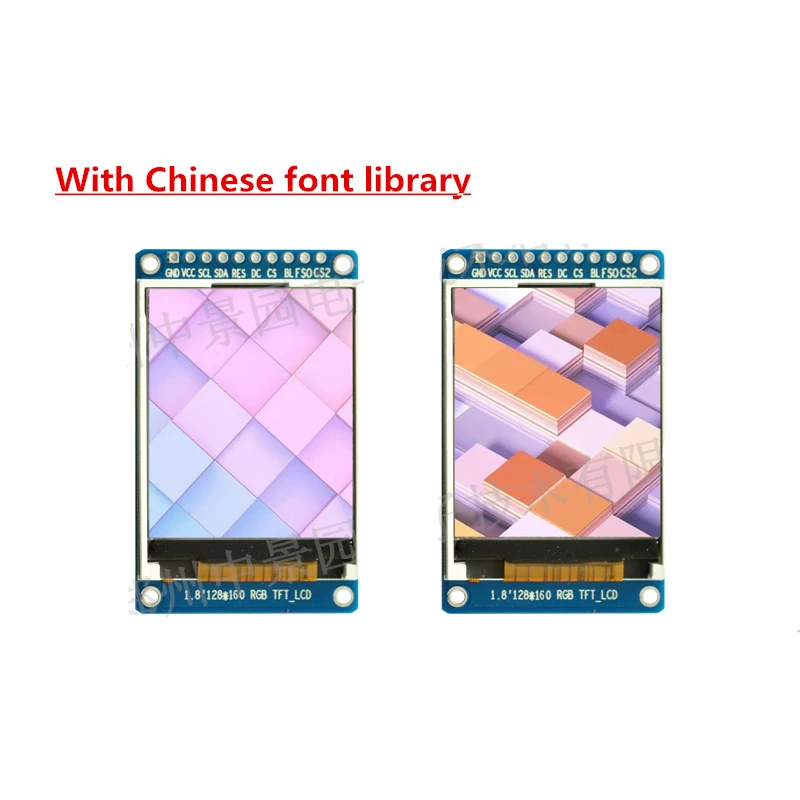1 8 дюймовый ЖК-экран TFT LCD T FT цветной экран дисплей с китайским шрифтом st7735 |