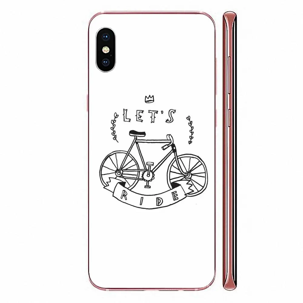 Велосипед велосипедист черный на белом мягкой печати Капа для Sony Xperia Z Z1 Z2 Z3 Z4 Z5