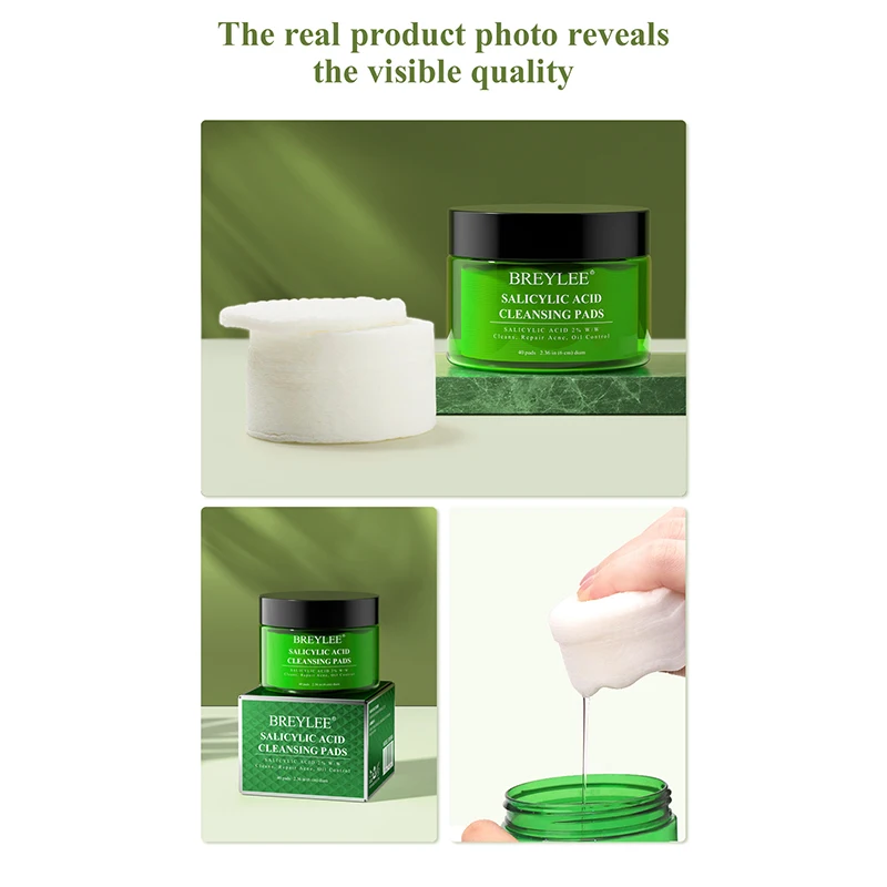 

40pcs Salicylic Acid Anti Acne Cottons Vegetable Skin Care Anti-aging Anti-wrinkle Reducing Fine Pore Whitening Patches