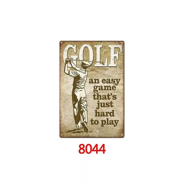 

Металлический жестяной знак для гольфа легкая игра Бар Паб домашний винтажный Ретро плакат для кафе искусство