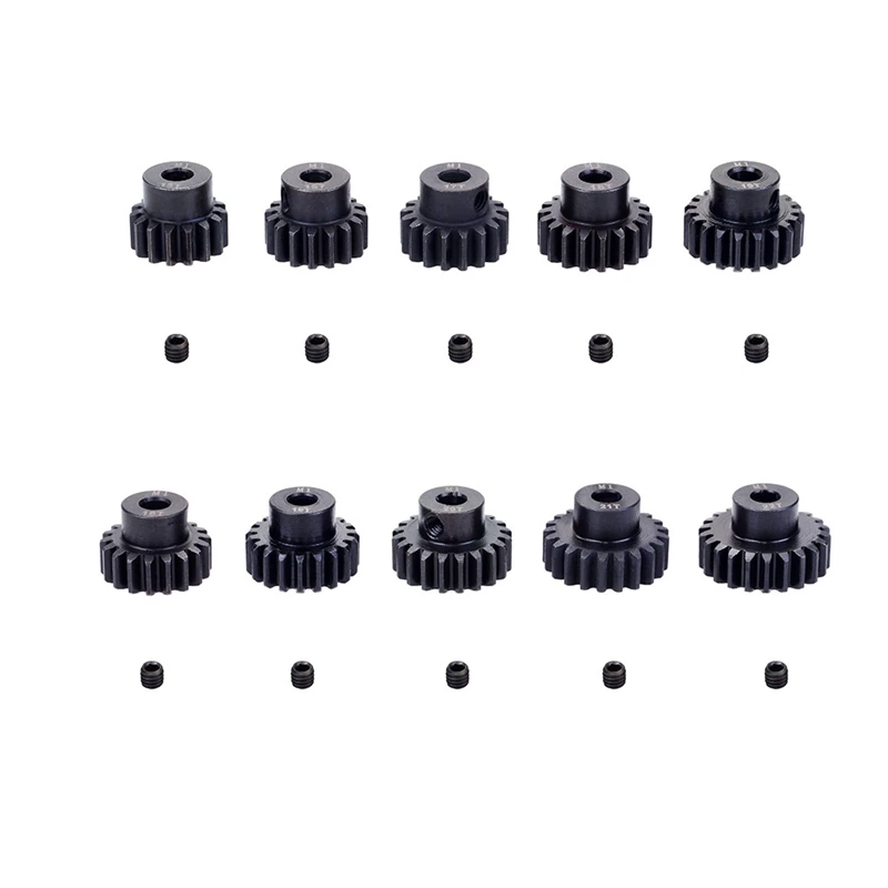 

5Pcs M1 5mm Pinion Motor Gear for 1/8 1/5 RC Buggy Car Truck