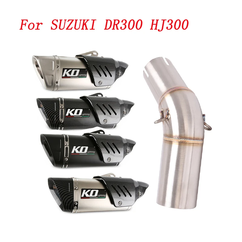 

Выхлопная труба для мотоцикла Escape среднее звено и 51 мм Глушитель выхлопная система из нержавеющей стали для SUZUKI DR300 HJ300