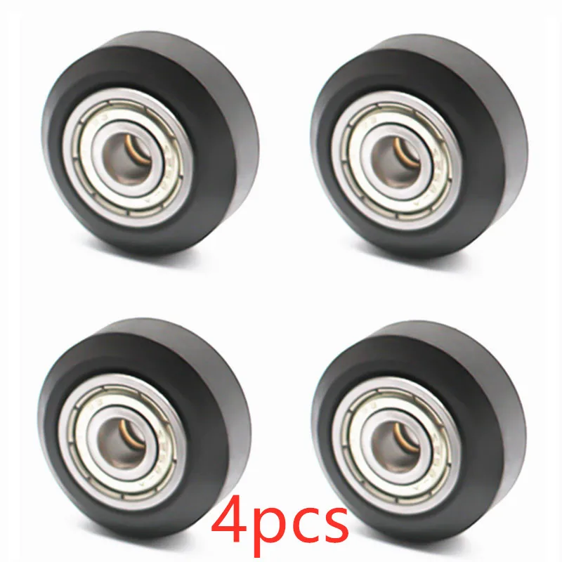 

4pcs/lot CNC Openbuilds Plastic Wheel Pom With 625zz Idler Pulley Gear Passive Round Wheel Perlin Wheel For Ender 3 CR10 CR-10S